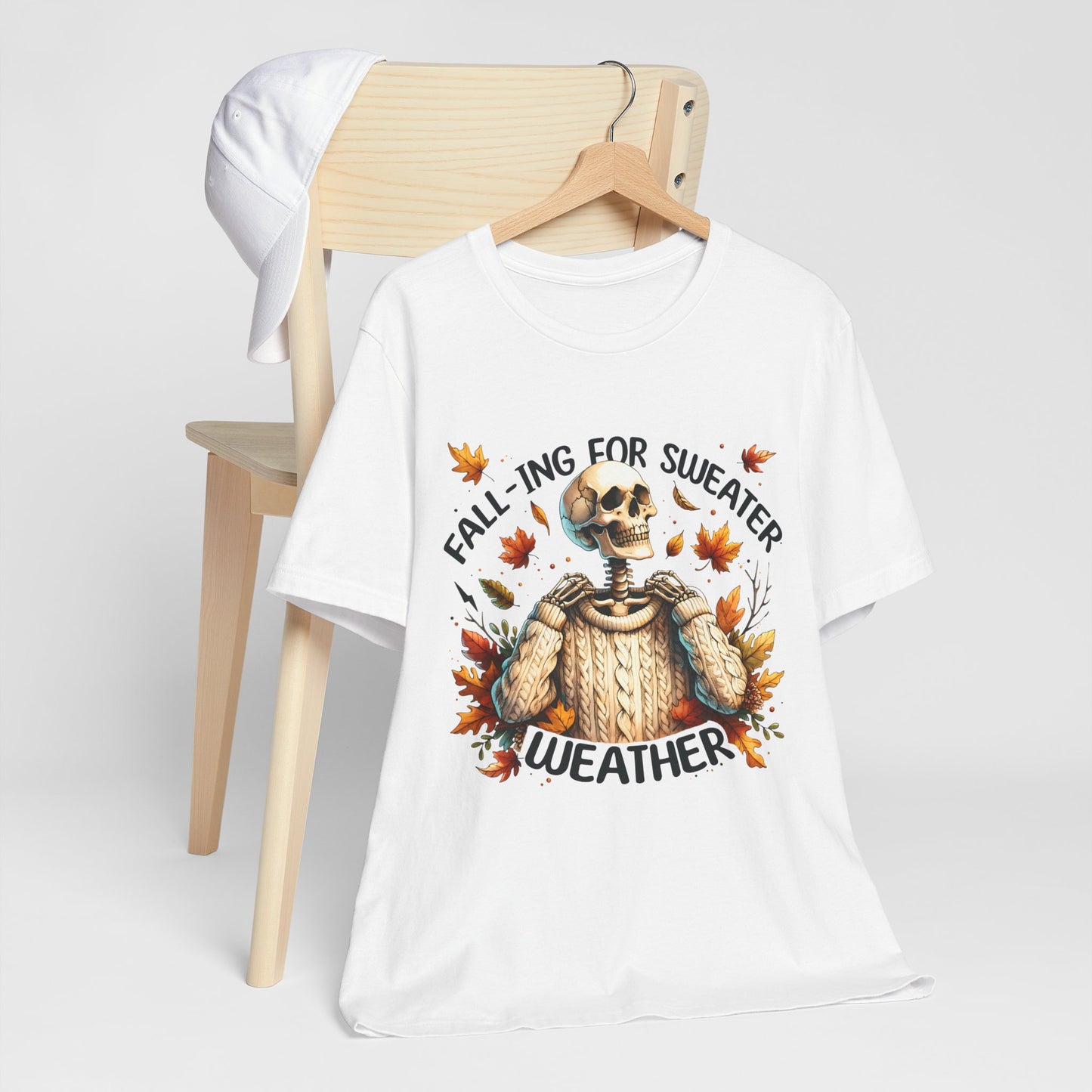 Fall is for Sweater Weather T-Shirt Fall Apparel Halloween Shirt, Cozy Autumn Wear, Seasonal Fashion