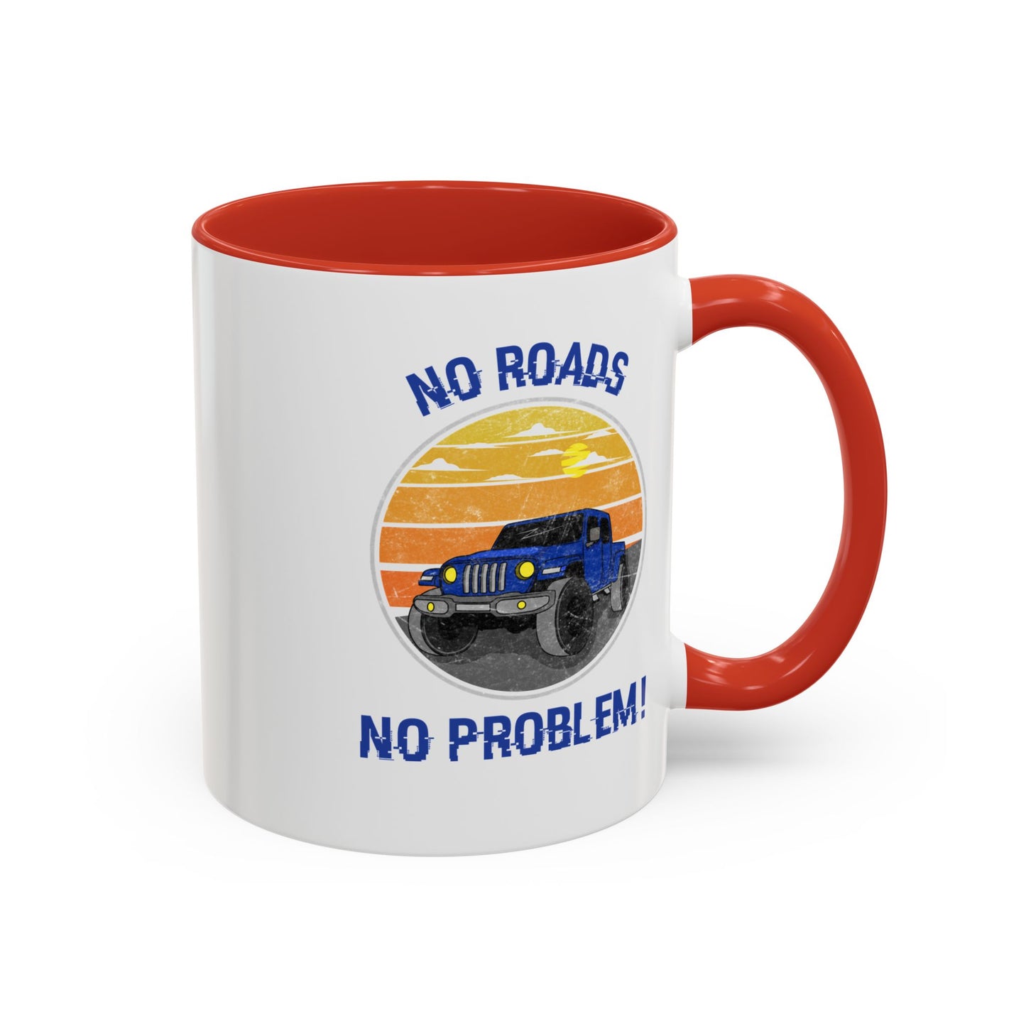 Retro Jeep Accent Coffee Mug 11 oz Jeep Gladiator Lover Gift Off-Roading Enthusiast Mug Funny Travel Cup Outdoor Adventure Accessory