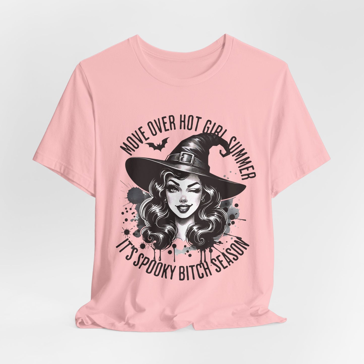 Spooky Witch Season Tee, Move Over Hot Girl Summer Halloween Shirt Graphic T-Shirt, Autumn Fashion, Witchy Vibes, Halloween Costume