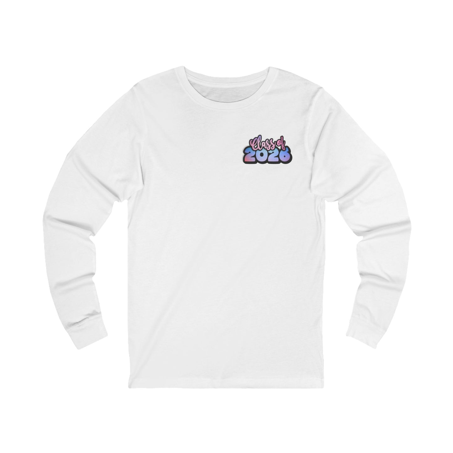 Senior Class 2026 Long Sleeve Tee, Unisex Jersey Tee, Graduation Gift, Class Pride Shirt, Trendy Student Apparel, Perfect for Celebrations