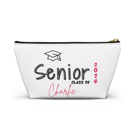 Senior Class of 2026 Personalized Graduation Pouch Senior Class of 2026 Cosmetic Bag Custom Makeup Organizer Unique Gift for Graduates