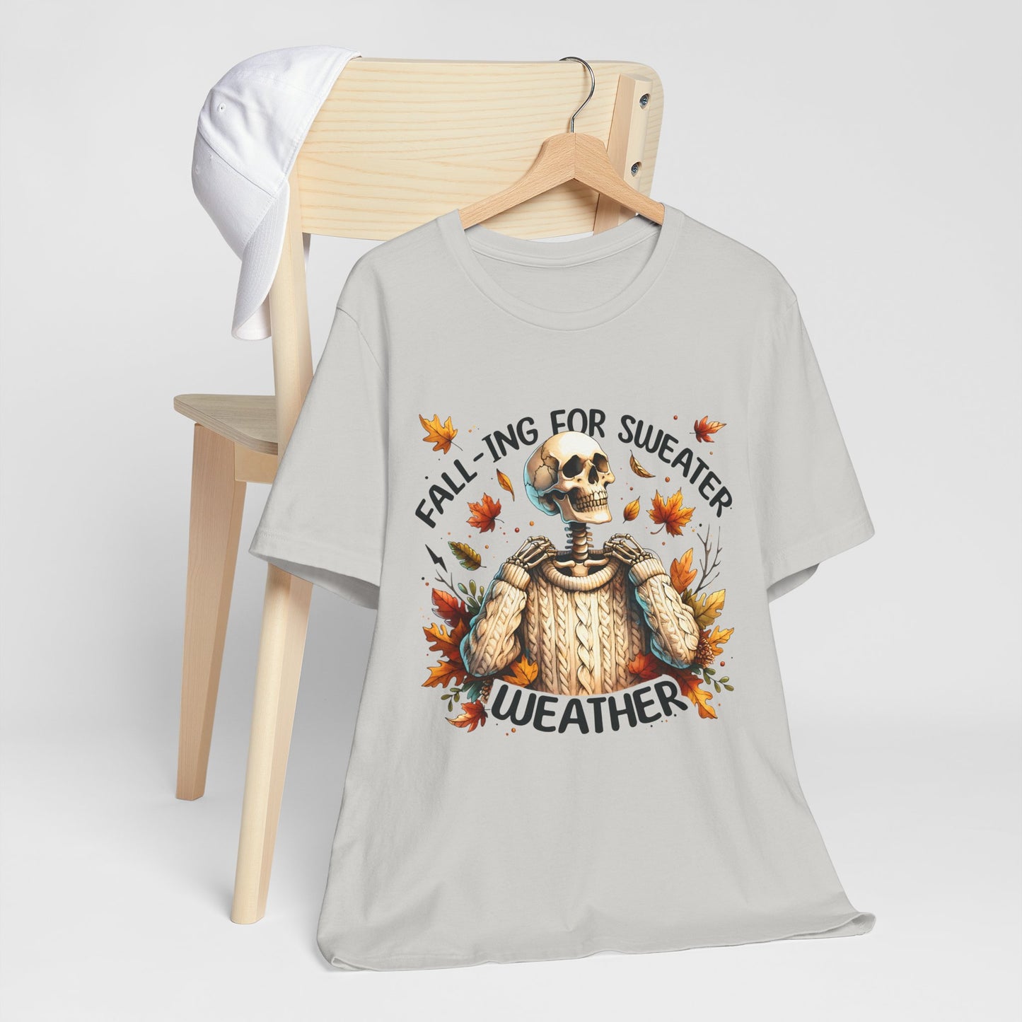 Fall is for Sweater Weather T-Shirt Fall Apparel Halloween Shirt, Cozy Autumn Wear, Seasonal Fashion