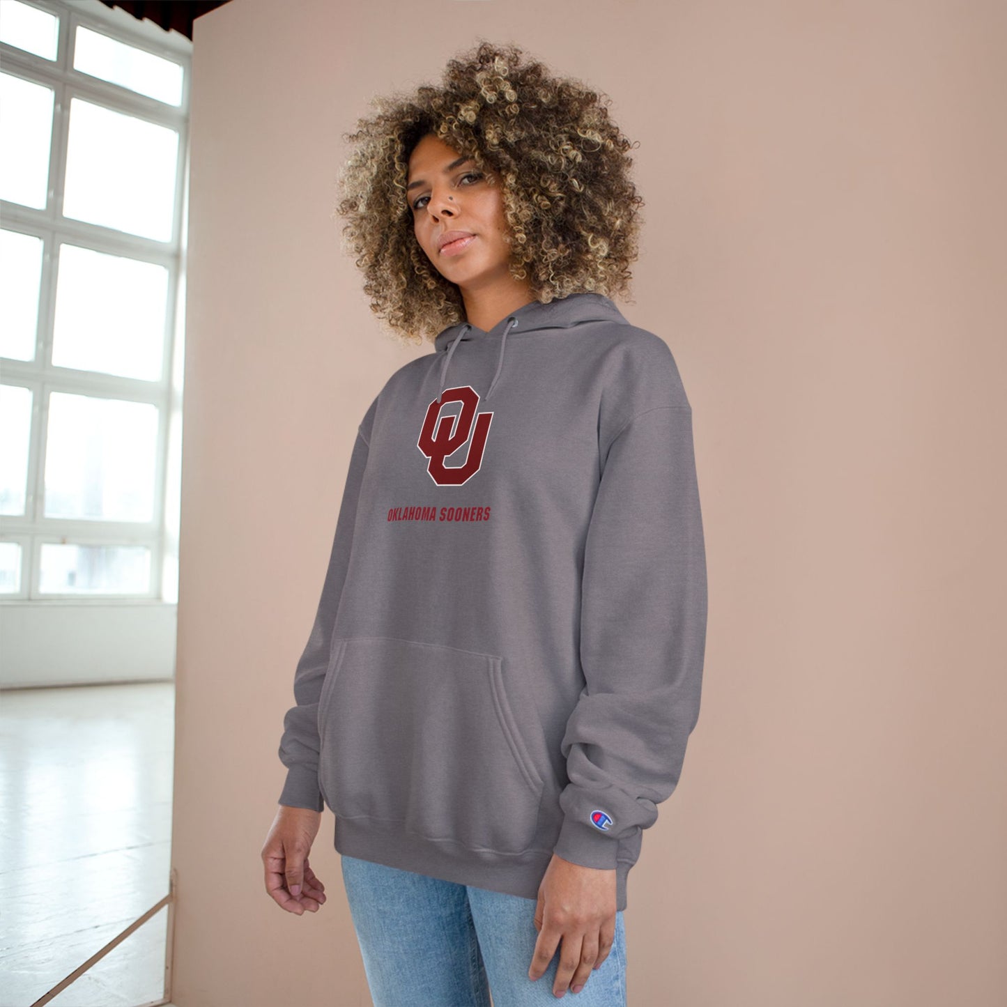 Oklahoma Sooners Champion Hoodie, College Sweatshirt, Game Day Apparel, Team Spirit Gear, Gift for Fans