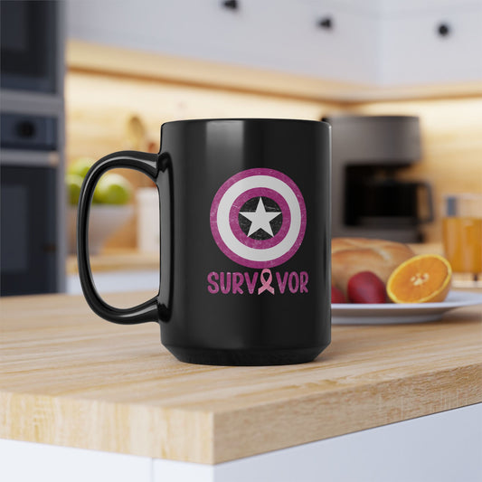 Breast Cancer Survivor Mug, Inspirational Coffee Cup, Supportive Gift, Awareness Mug, Resistance Against Cancer