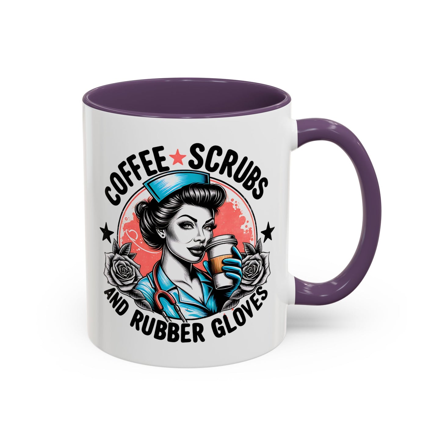 Coffee Lover's Accent Mug: Perfect for Nurses, Gifts for Healthcare Workers, Funny Medical Gifts, Kitchen Decor, Unique Coffee Mugs