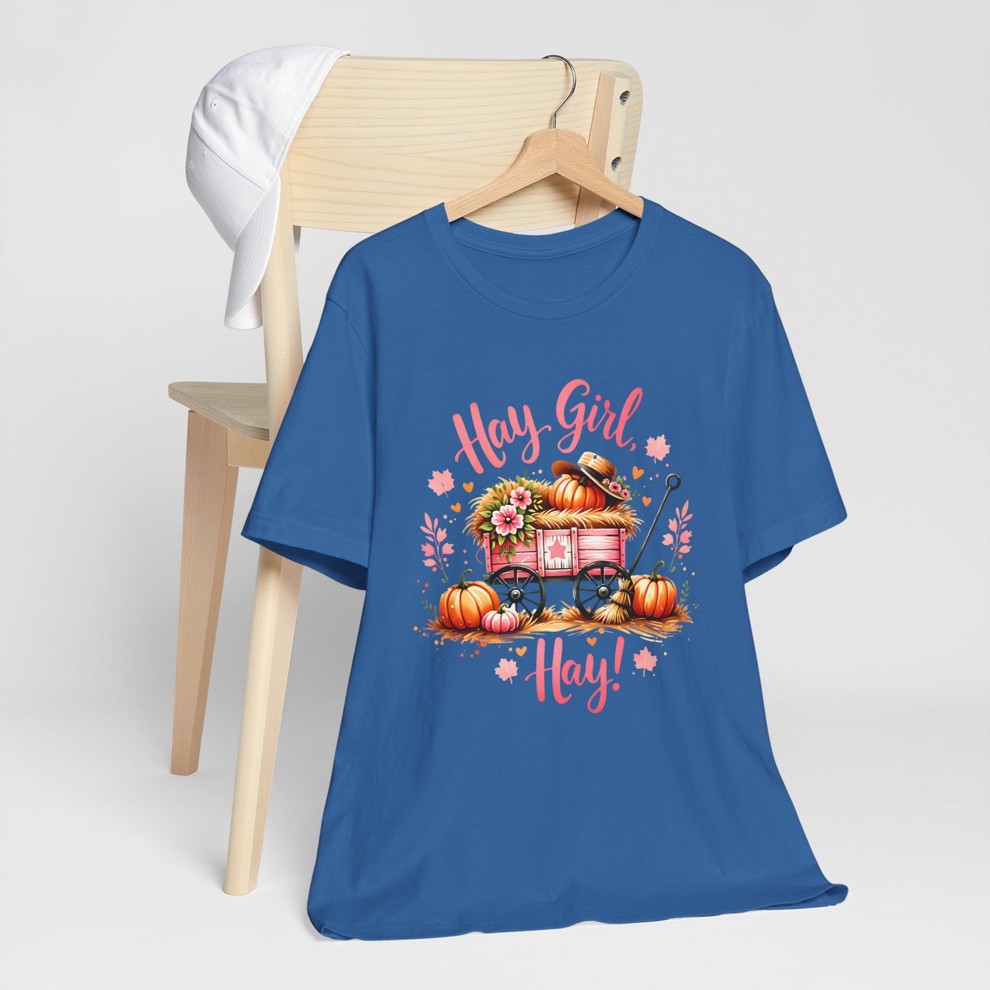 Hay Girl Hay T-Shirt Cute Fall Tee Autumn Fashion Halloween Thanksgiving Hay Girl Hay Shirt