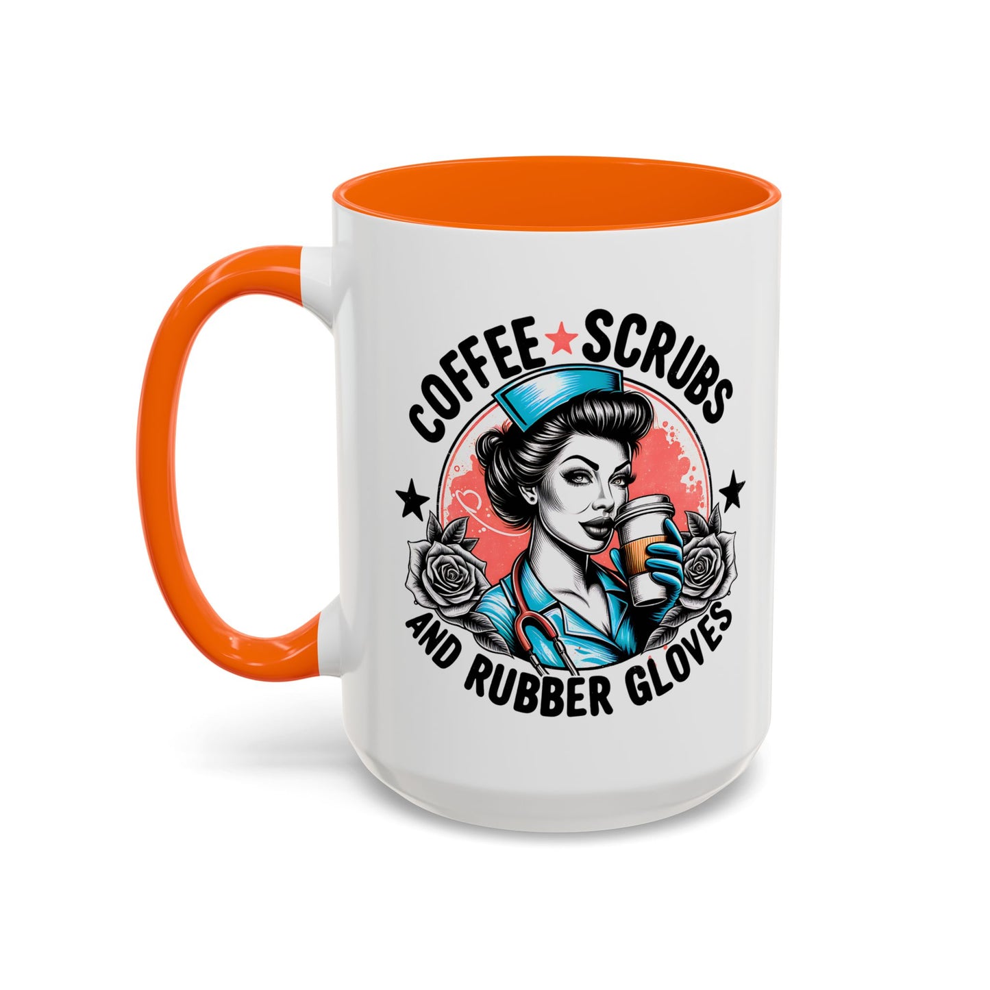 Coffee Lover's Accent Mug: Perfect for Nurses, Gifts for Healthcare Workers, Funny Medical Gifts, Kitchen Decor, Unique Coffee Mugs