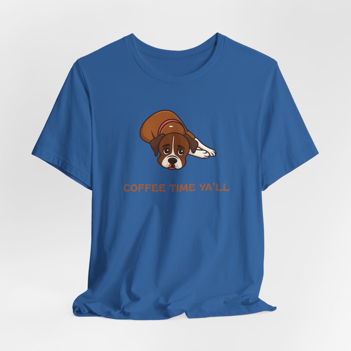 Boxer Dog Mom Gift for Her Boxer Dog Dad Funny T-Shirt Gift Coffee Time Y'all