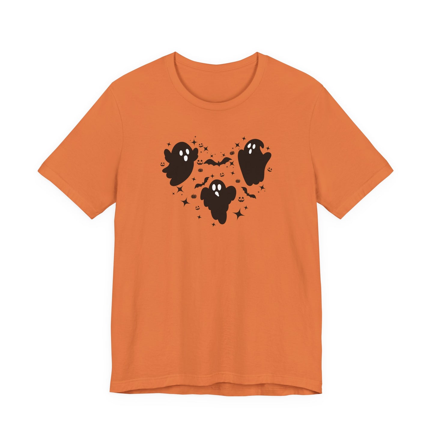 Halloween Ghost Heart Unisex Tee | Fun Halloween T-Shirt, Spooky Apparel, Ghost Lover Gift, Autumn Fashion, Casual Wear