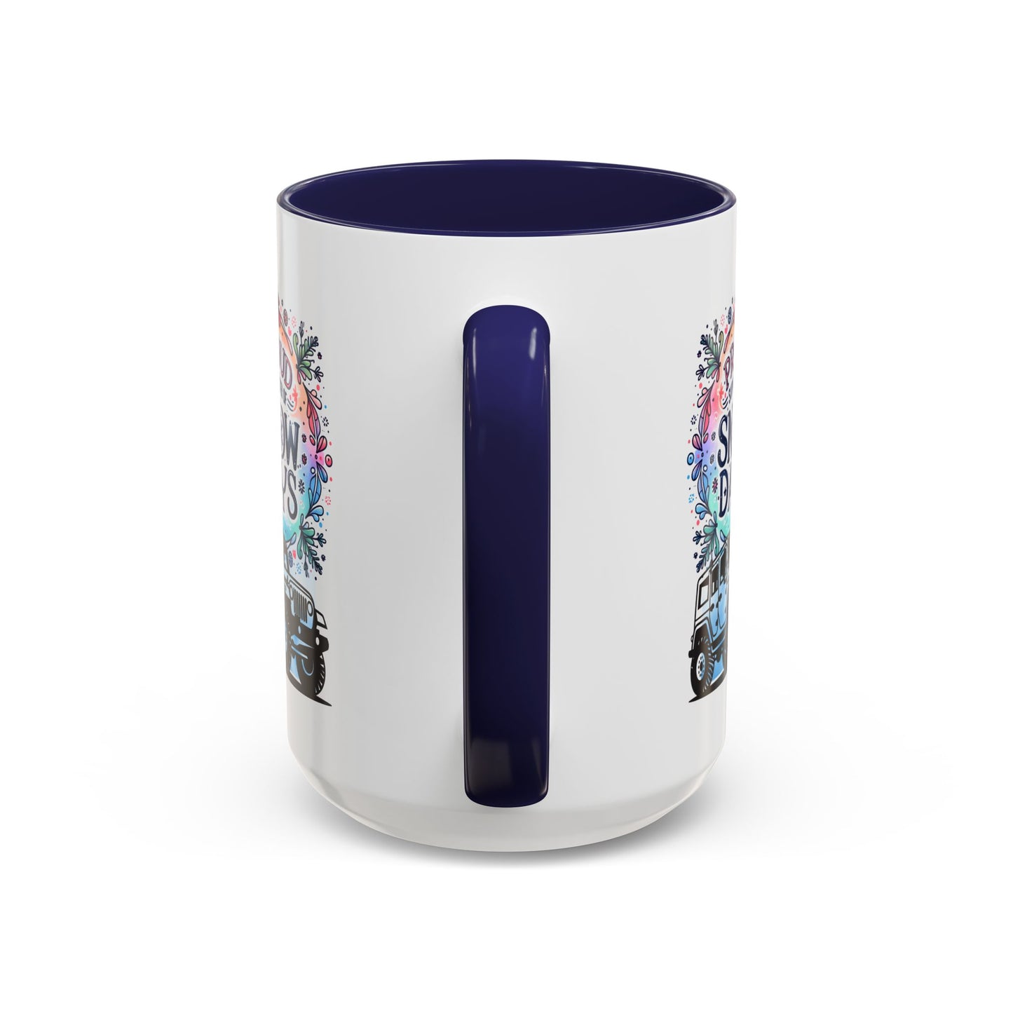 JEEP Coffee Mug Proud Supporter of Snow Days Jeep Coffee Mug, Accent Mug for Jeep Lovers, Winter Beverage Cup, Holiday Gift Idea, Fun Travel Mug
