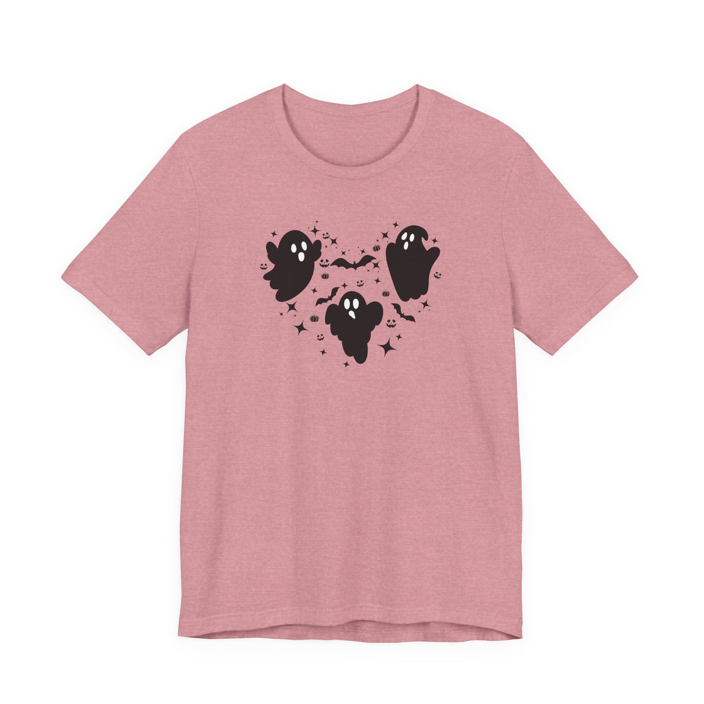 Halloween Ghost Heart Unisex Tee | Fun Halloween T-Shirt, Spooky Apparel, Ghost Lover Gift, Autumn Fashion, Casual Wear