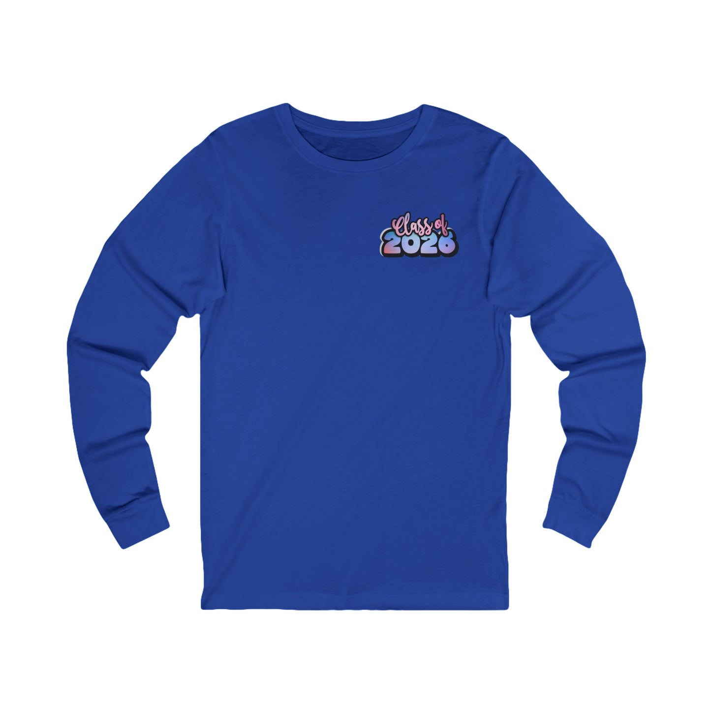 Senior Class 2026 Long Sleeve Tee, Unisex Jersey Tee, Graduation Gift, Class Pride Shirt, Trendy Student Apparel, Perfect for Celebrations