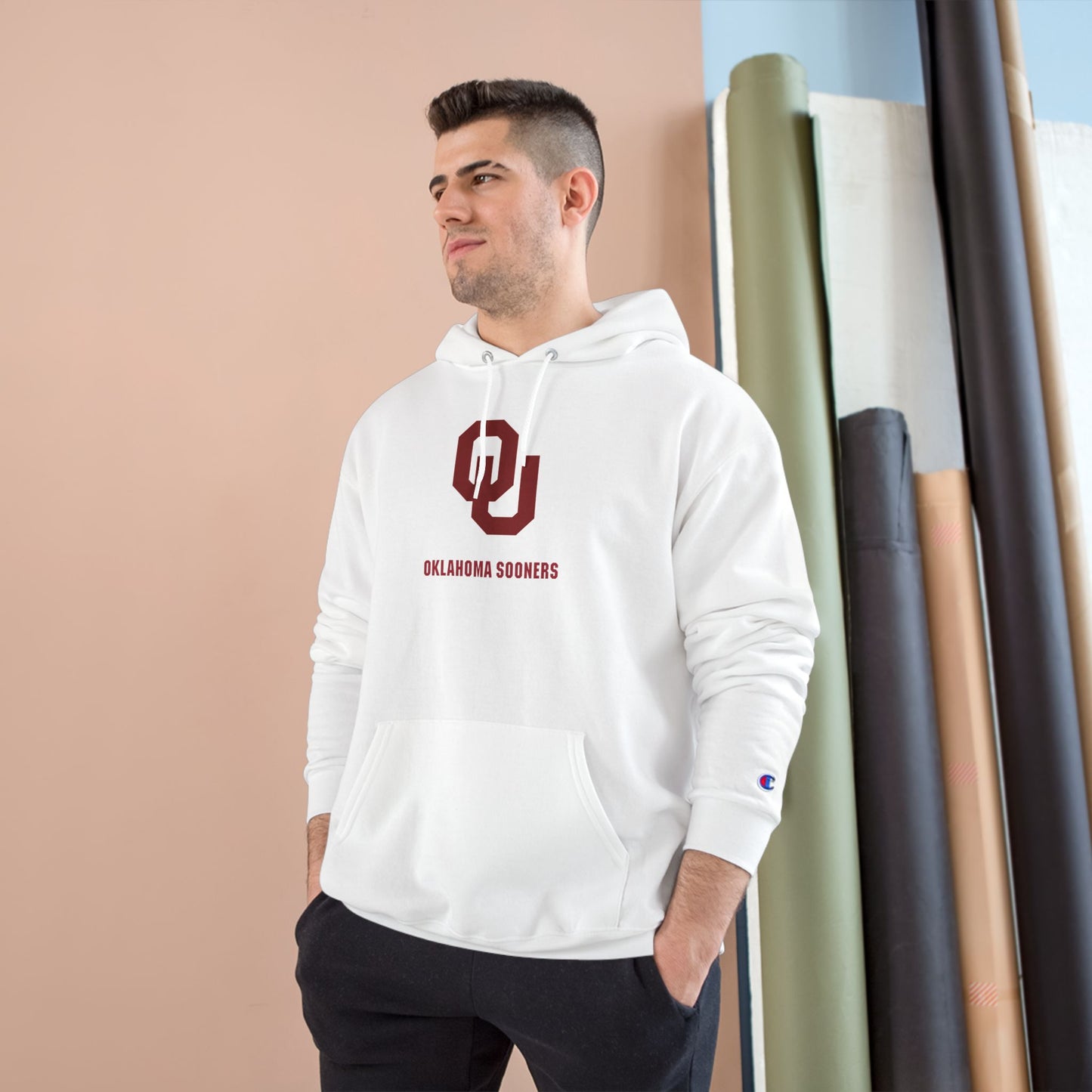 Oklahoma Sooners Champion Hoodie, College Sweatshirt, Game Day Apparel, Team Spirit Gear, Gift for Fans