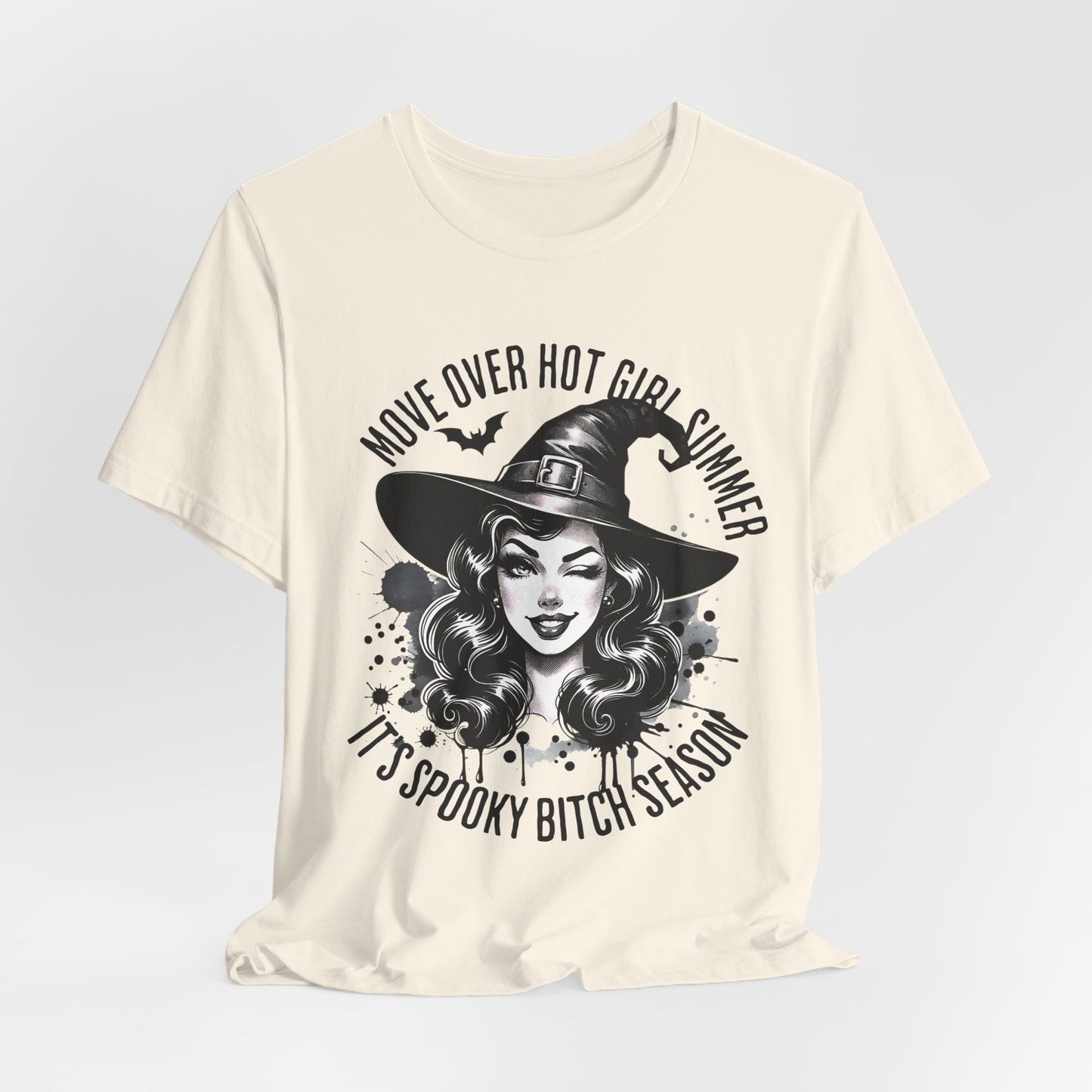 Spooky Witch Season Tee, Move Over Hot Girl Summer Halloween Shirt Graphic T-Shirt, Autumn Fashion, Witchy Vibes, Halloween Costume