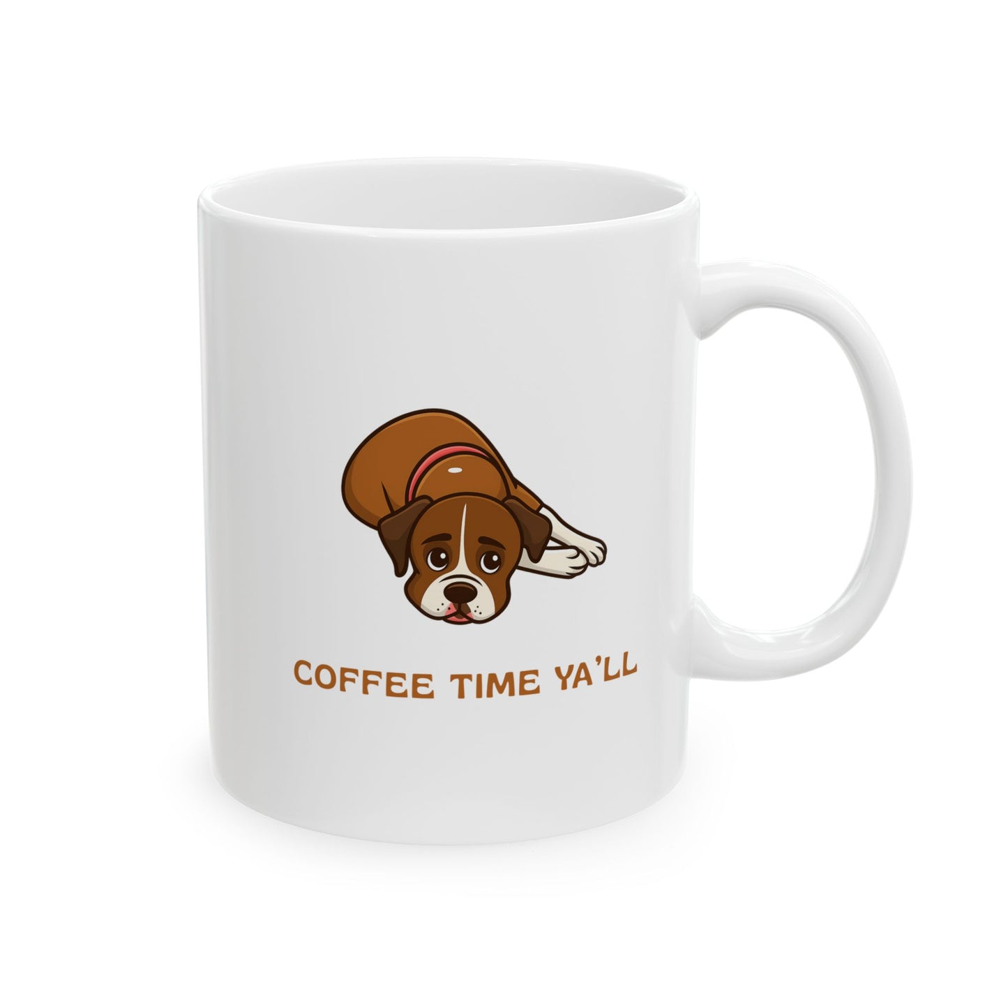 Boxer Lover Gift Coffee Lover's Ceramic Mug Funny Gift for Tea Enthusiasts Cute Boxer Mom Coffee Cup Gift for Mom Gift for Dog Dad