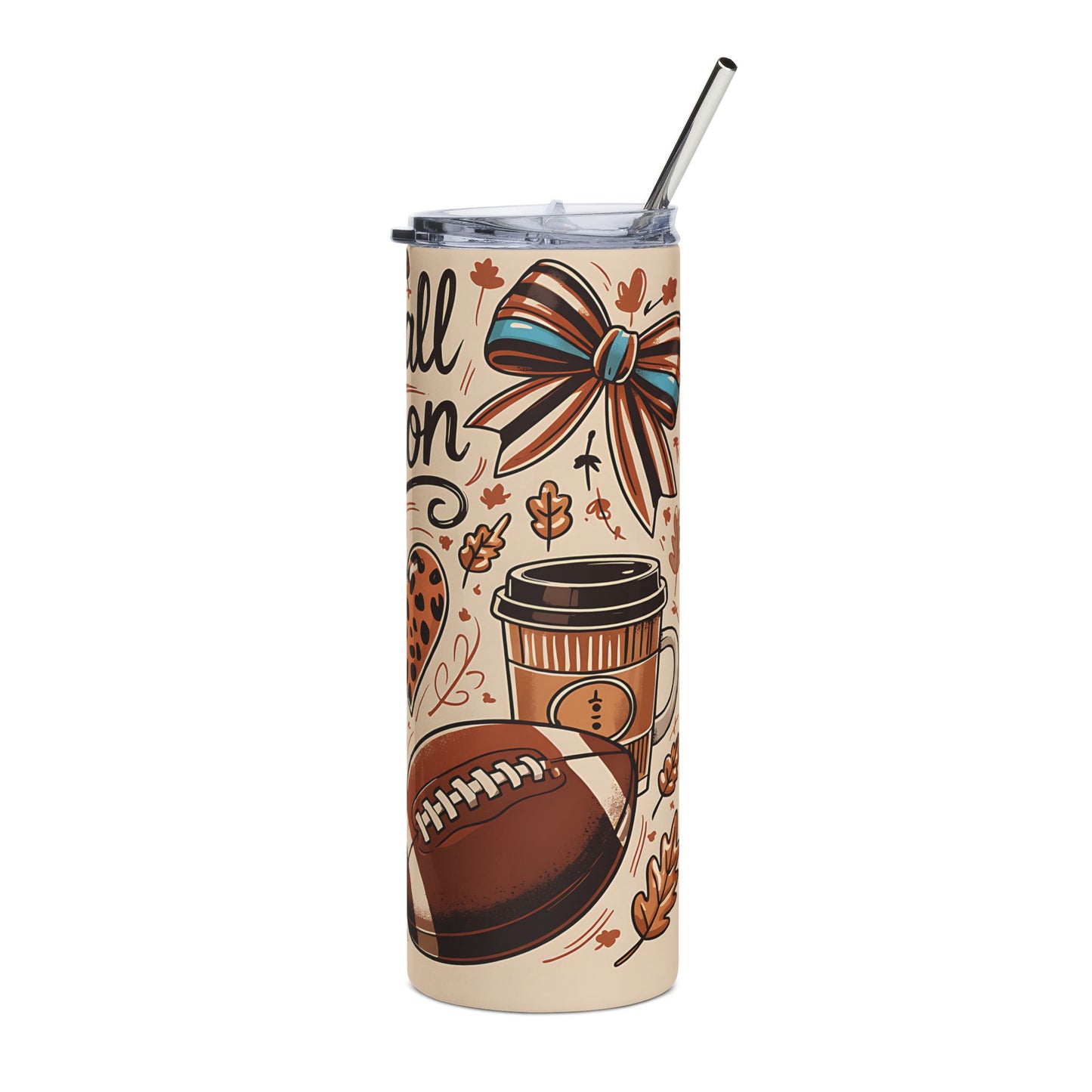 Football Season Stainless Steel Tumbler