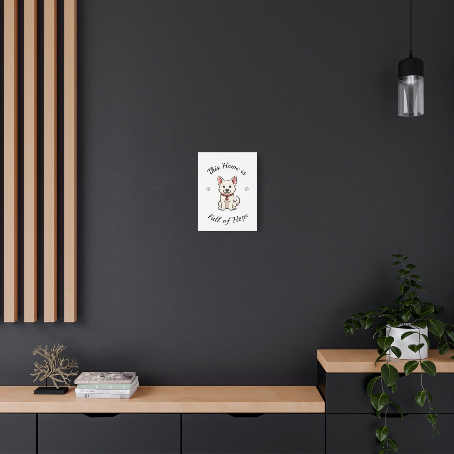 White German Shepherd Canvas Wall Art - Perfect for Dog Lovers, Home Decor, Unique Gift, Pet Memorial, Dog Themed Wall Art