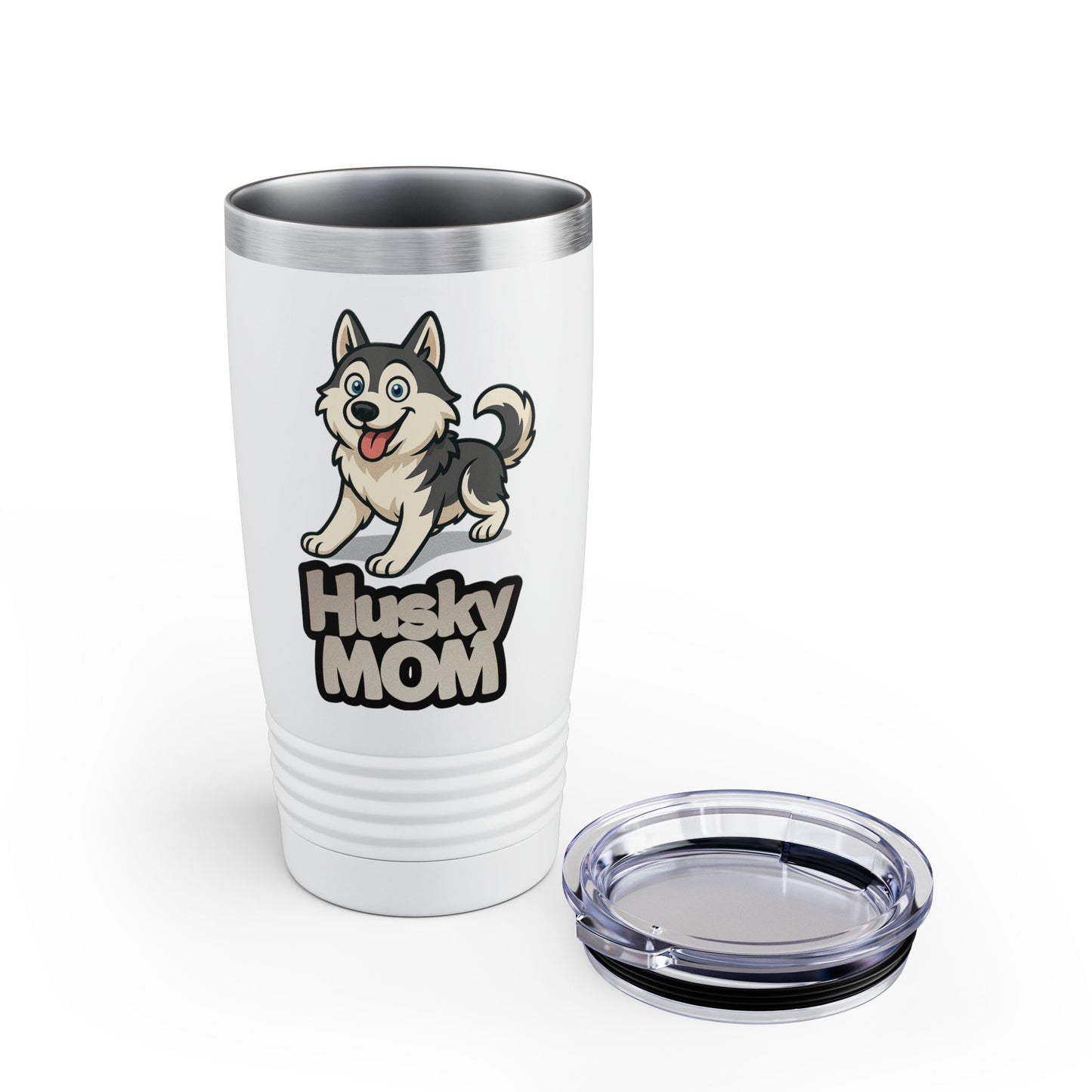 Husky Mom Tumbler, 20oz Stainless Steel Travel Cup, Perfect Gift for Dog Moms, Pet Lover Mug, Unique Drinking Experience