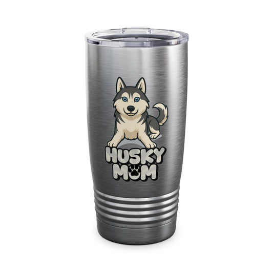 Husky Mom Tumbler - 20oz, Stainless Steel Travel Mug, Pet Lover Gift, Dog Mom Coffee Cup, Insulated Drinkware
