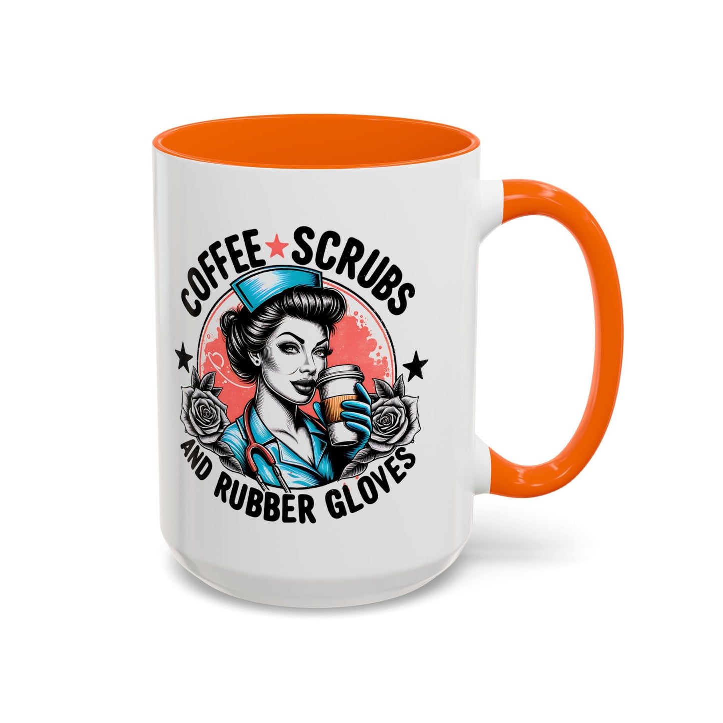 Coffee Lover's Accent Mug: Perfect for Nurses, Gifts for Healthcare Workers, Funny Medical Gifts, Kitchen Decor, Unique Coffee Mugs