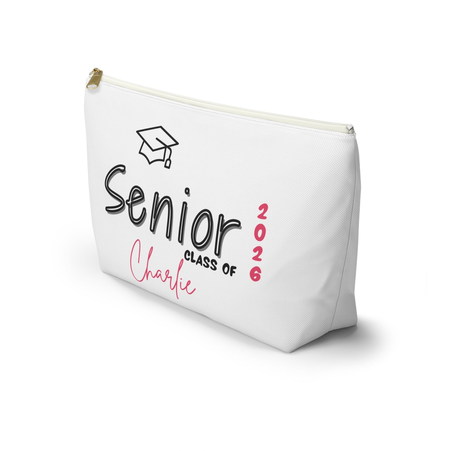 Senior Class of 2026 Personalized Graduation Pouch Senior Class of 2026 Cosmetic Bag Custom Makeup Organizer Unique Gift for Graduates