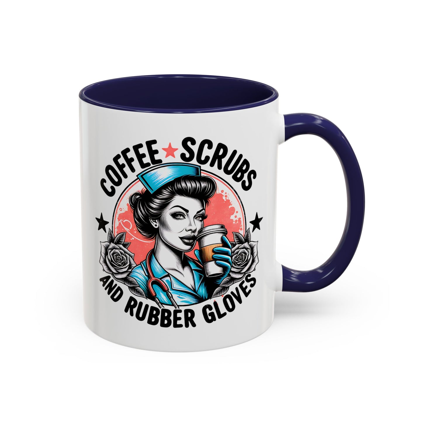 Coffee Lover's Accent Mug: Perfect for Nurses, Gifts for Healthcare Workers, Funny Medical Gifts, Kitchen Decor, Unique Coffee Mugs