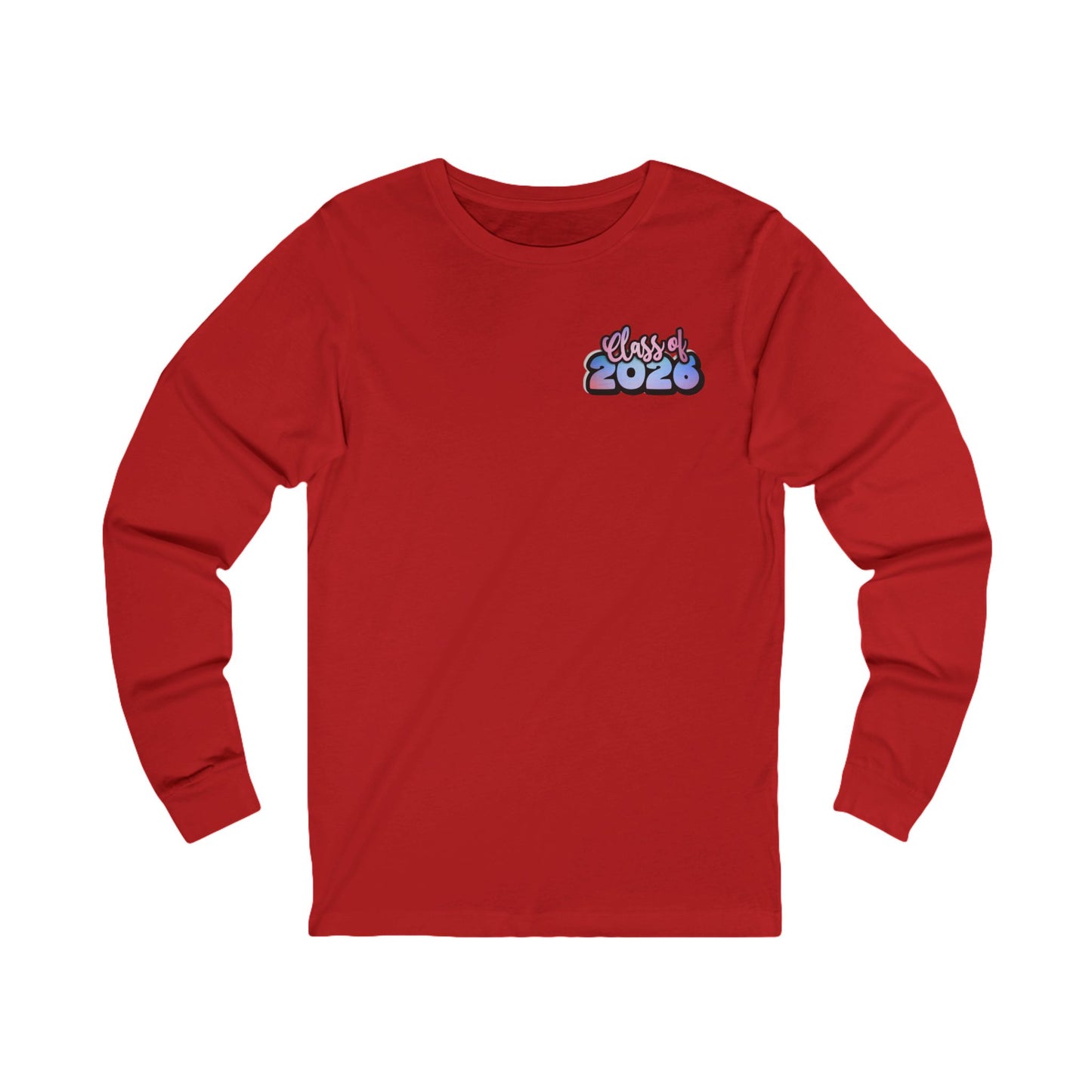 Senior Class 2026 Long Sleeve Tee, Unisex Jersey Tee, Graduation Gift, Class Pride Shirt, Trendy Student Apparel, Perfect for Celebrations