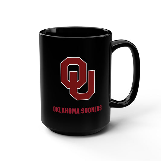 Oklahoma Sooners Black Mug 15oz Mug Gift for Him OU Sooners Mug Gift for Her