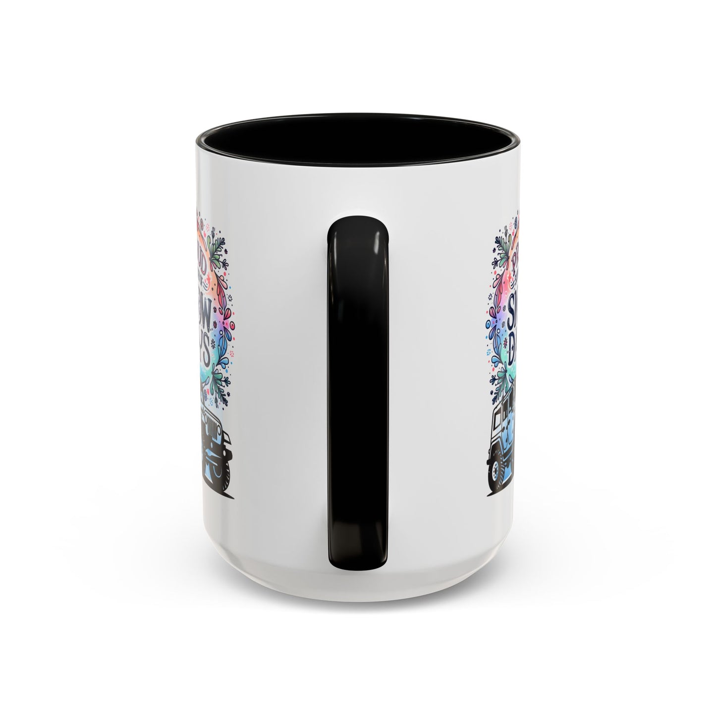 JEEP Coffee Mug Proud Supporter of Snow Days Jeep Coffee Mug, Accent Mug for Jeep Lovers, Winter Beverage Cup, Holiday Gift Idea, Fun Travel Mug