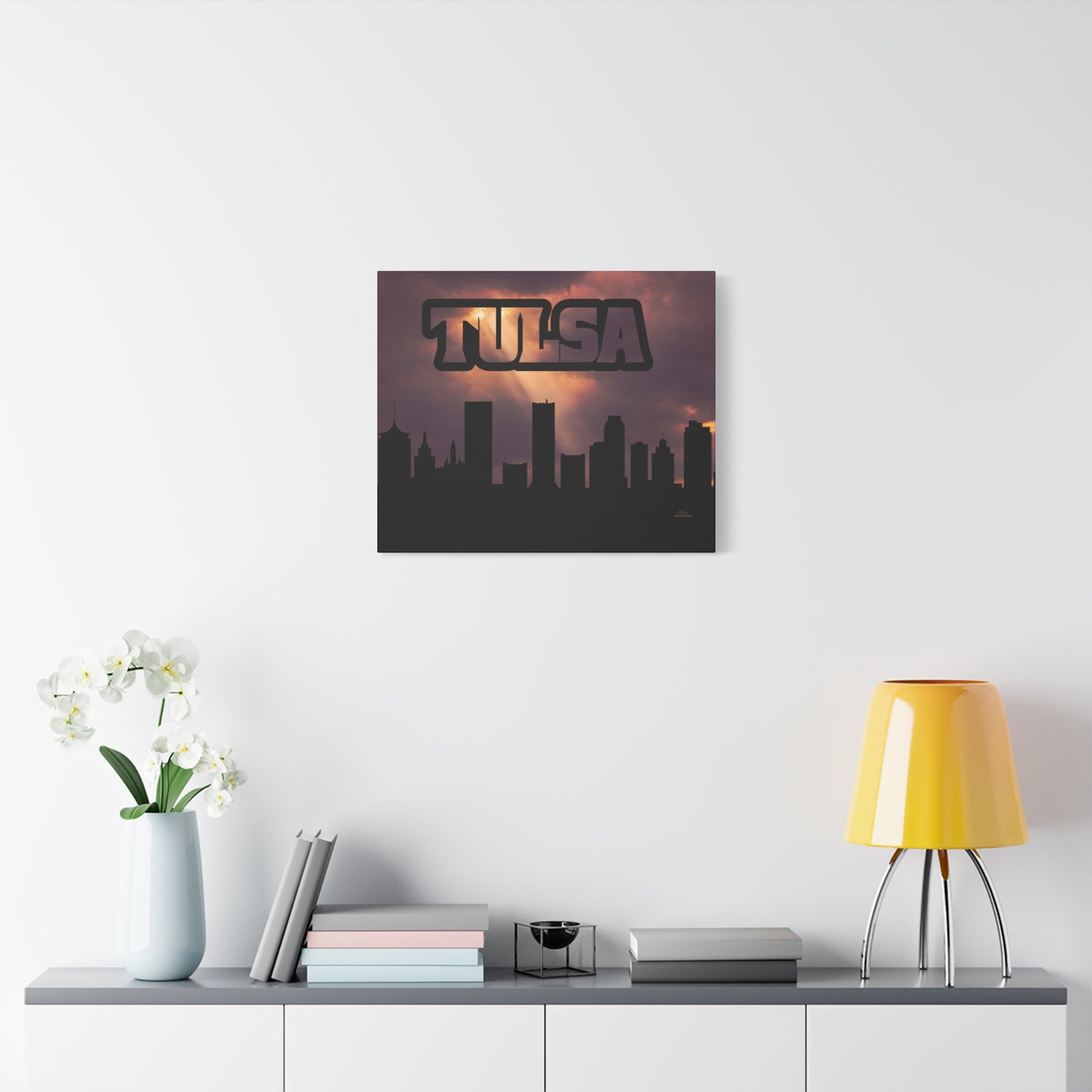 Tulsa Skyline Canvas Wall Art, Modern Home Décor, Urban Art Print, Cityscape Decoration, Gift for Tulsa Lovers