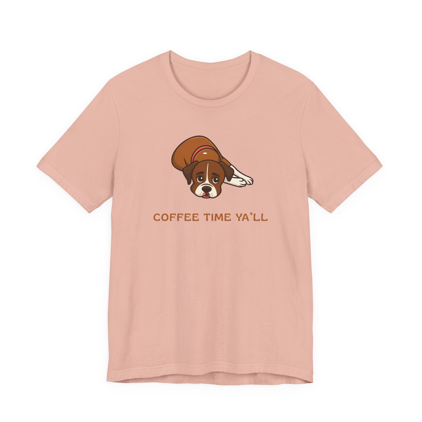 Boxer Dog Mom Gift for Her Boxer Dog Dad Funny T-Shirt Gift Coffee Time Y'all
