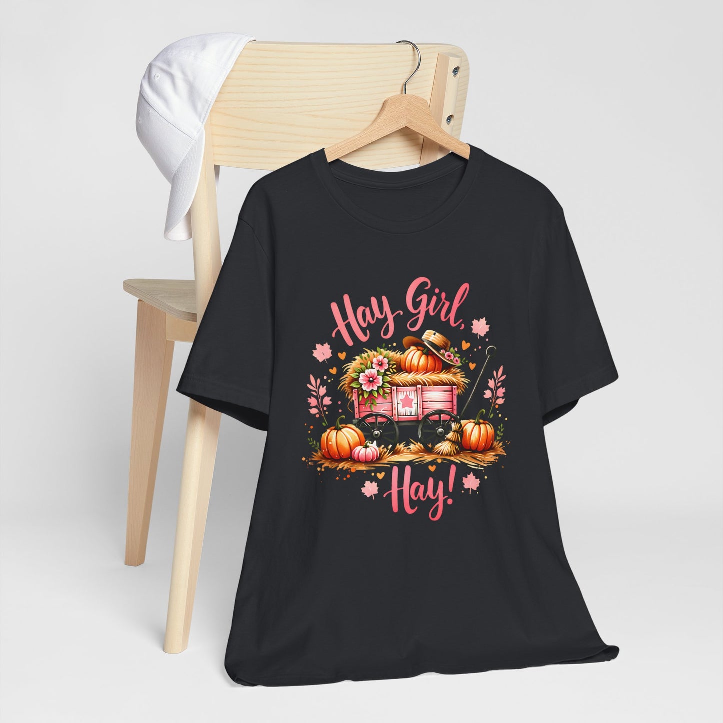 Hay Girl Hay T-Shirt Cute Fall Tee Autumn Fashion Halloween Thanksgiving Hay Girl Hay Shirt