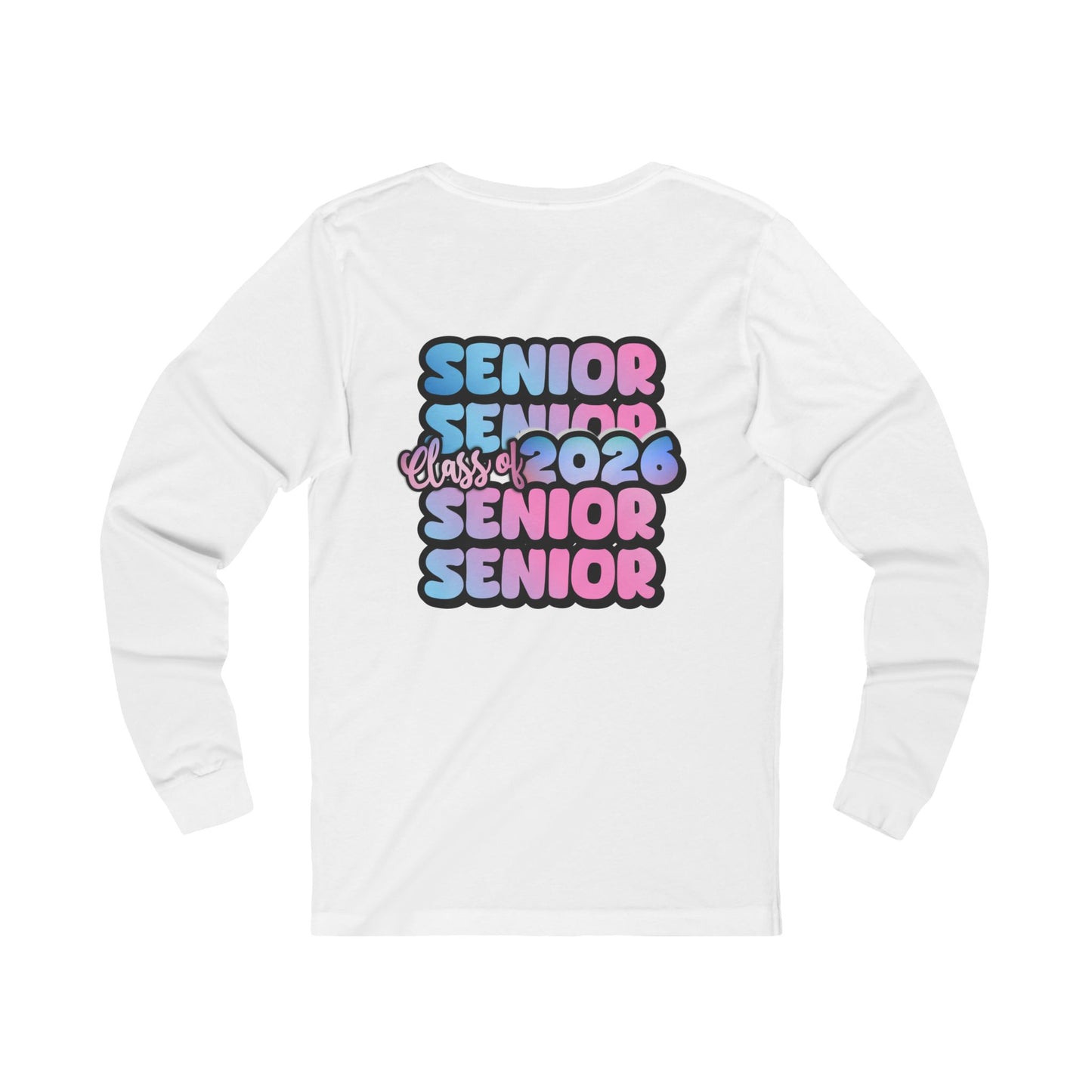 Senior Class 2026 Long Sleeve Tee, Unisex Jersey Tee, Graduation Gift, Class Pride Shirt, Trendy Student Apparel, Perfect for Celebrations