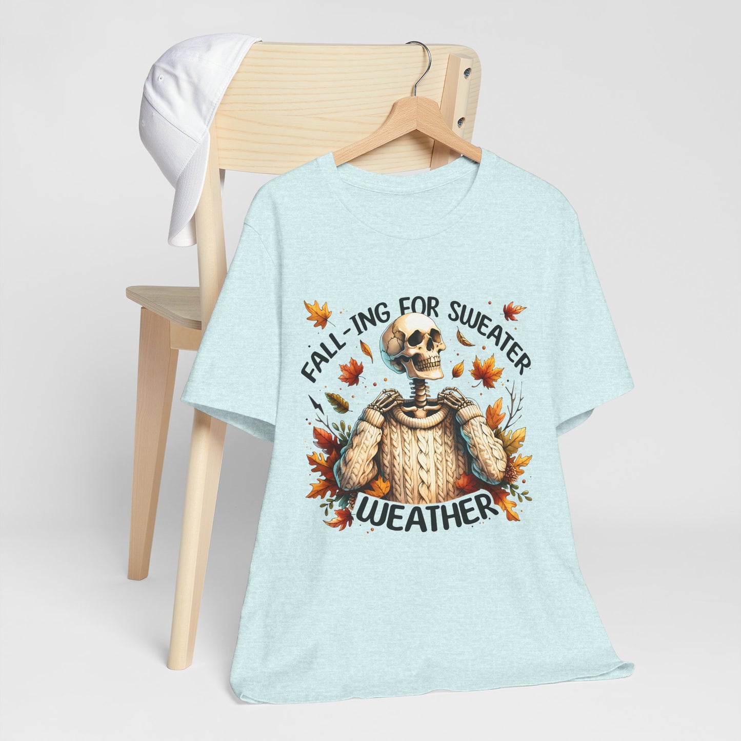 Fall is for Sweater Weather T-Shirt Fall Apparel Halloween Shirt, Cozy Autumn Wear, Seasonal Fashion