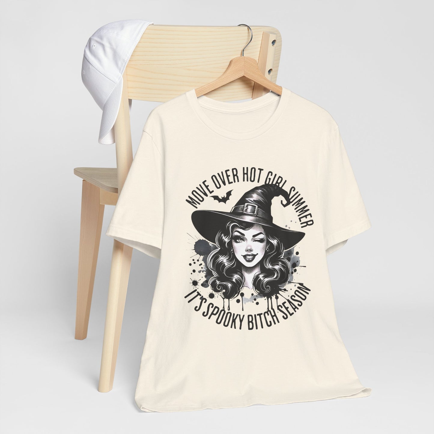 Spooky Witch Season Tee, Move Over Hot Girl Summer Halloween Shirt Graphic T-Shirt, Autumn Fashion, Witchy Vibes, Halloween Costume