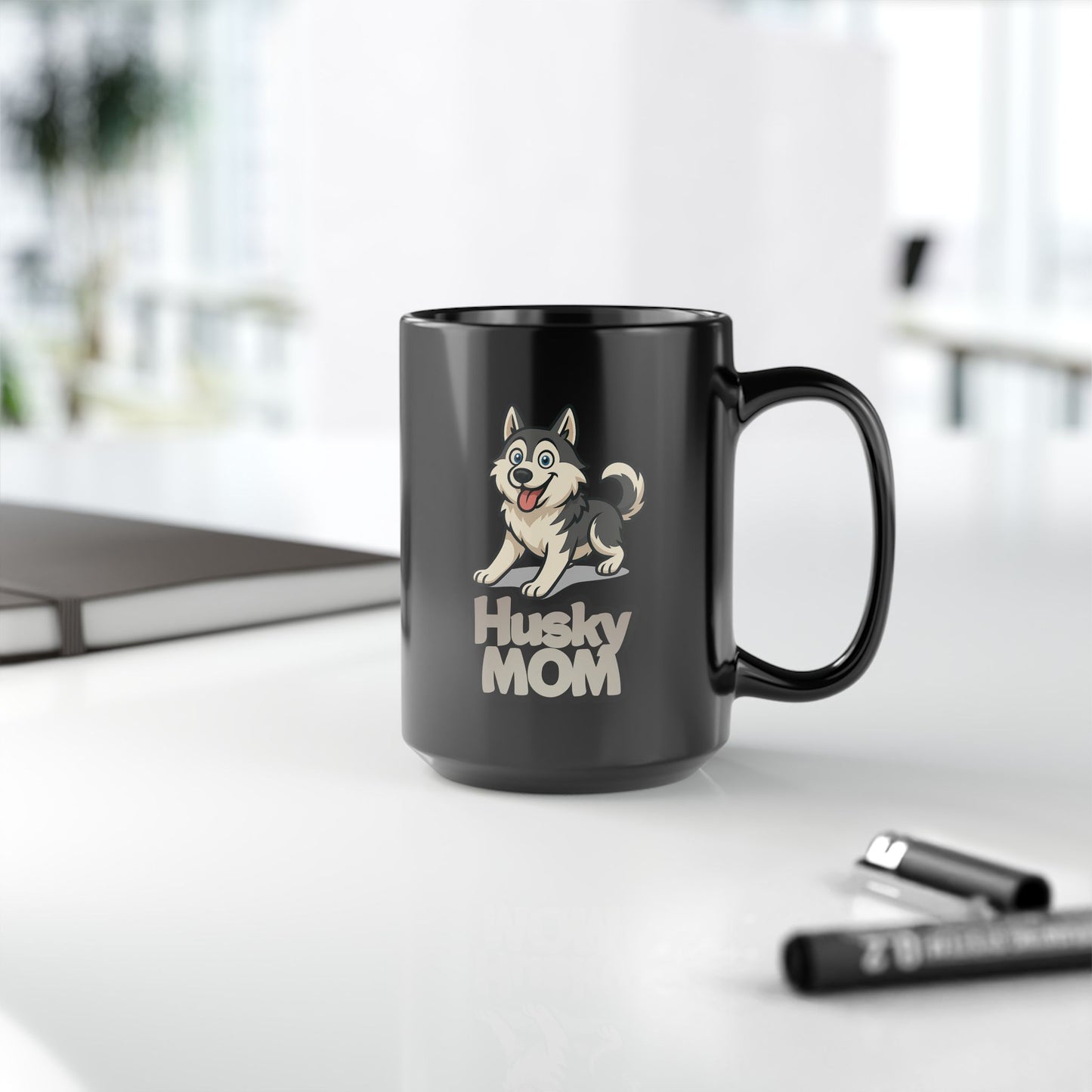 Husky Mom Coffee Mug 15oz Cute Dog Lover Gift Pet Owner Present Birthday Mother's Day Animal Lover Accessory