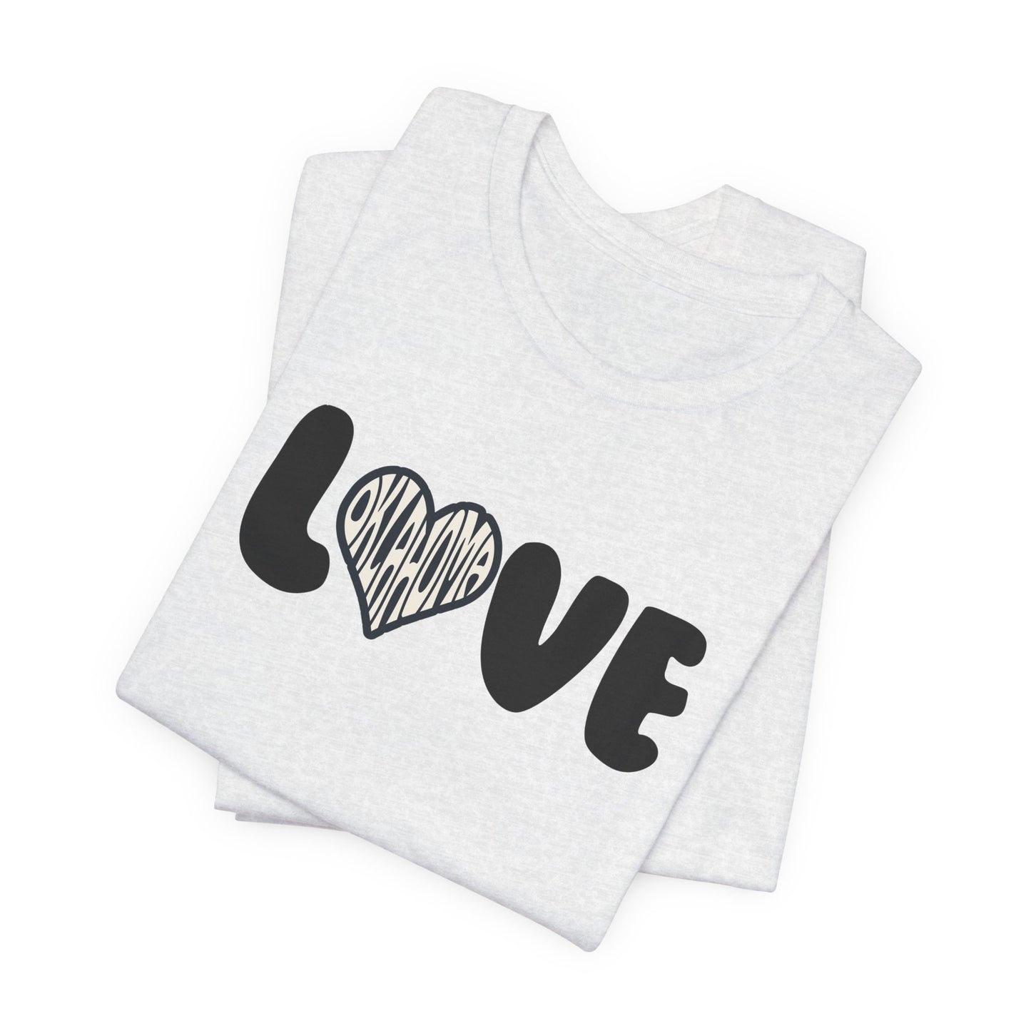 Oklahoma T-Shirt Graphic Casual Love Shirt, Gifts for Couples, Everyday Wear, Comfortable Fashion