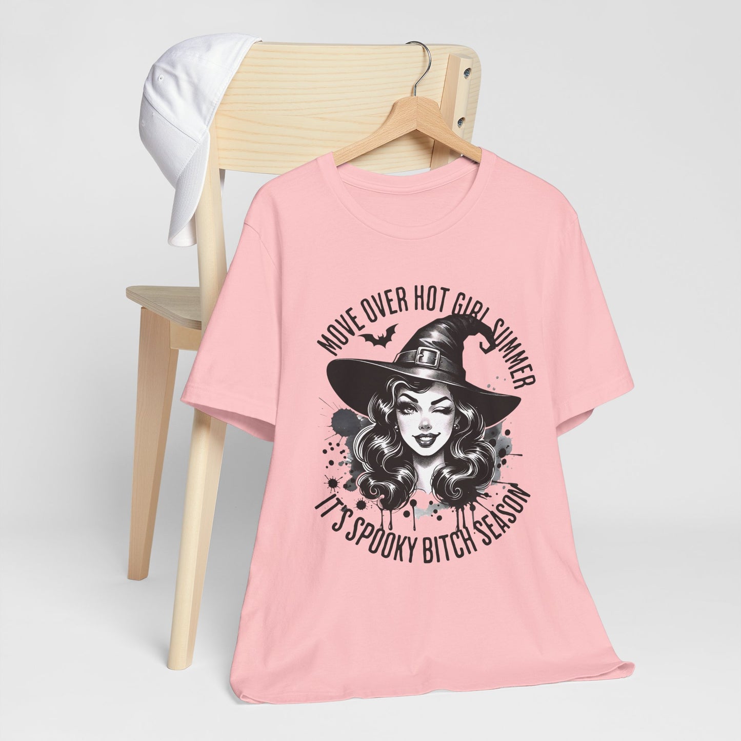 Spooky Witch Season Tee, Move Over Hot Girl Summer Halloween Shirt Graphic T-Shirt, Autumn Fashion, Witchy Vibes, Halloween Costume