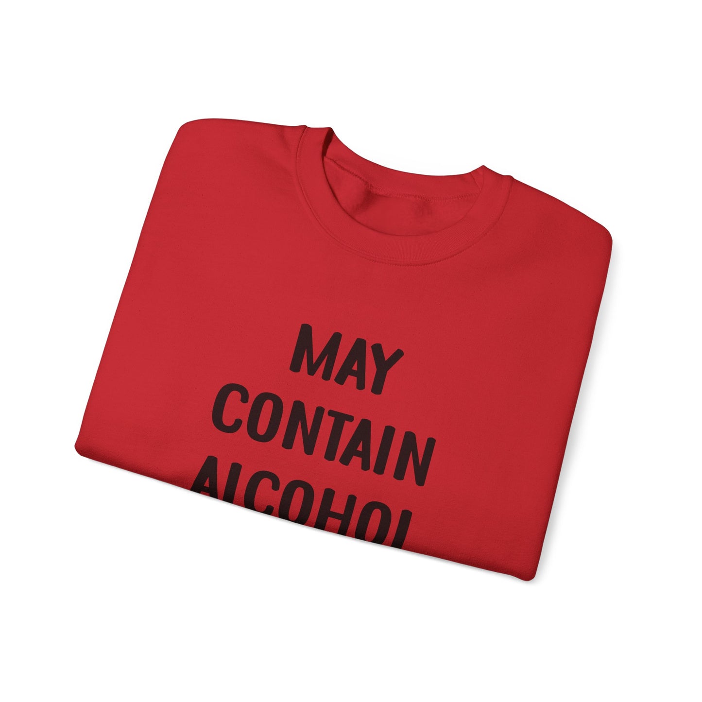 Crewneck Sweatshirt "May Contain Alcohol" – Funny Bar, Party & Friends Pullover
