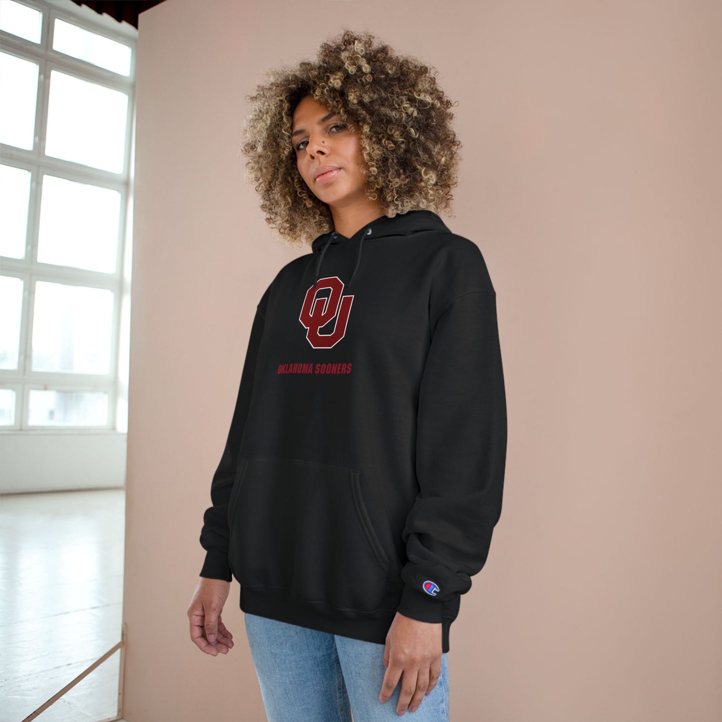 Oklahoma Sooners Champion Hoodie, College Sweatshirt, Game Day Apparel, Team Spirit Gear, Gift for Fans