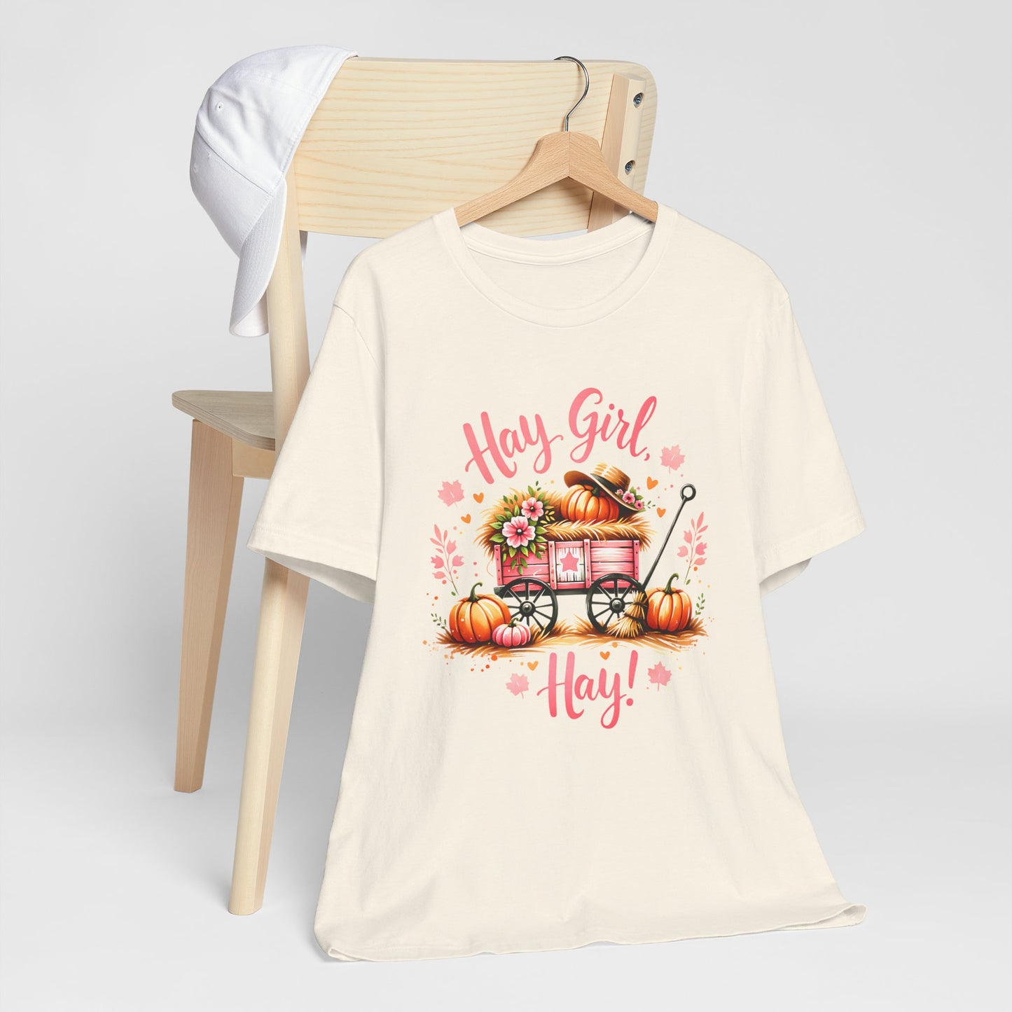 Hay Girl Hay T-Shirt Cute Fall Tee Autumn Fashion Halloween Thanksgiving Hay Girl Hay Shirt