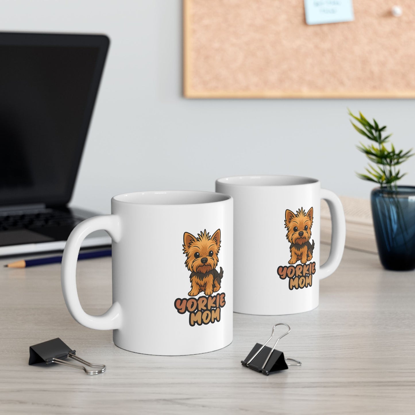 Yorkie Mom Ceramic Mug 11oz 15oz Gift for Mother's Day Birthdays Personal Coffee Mug Kitchen Decor