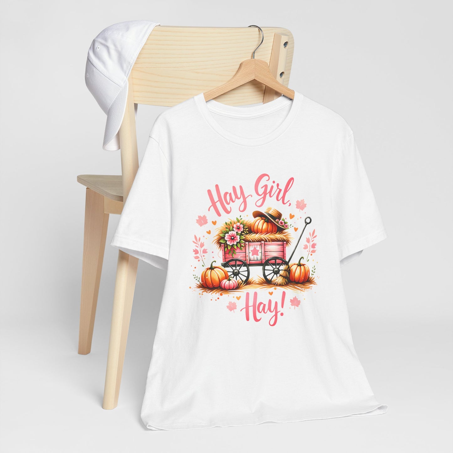 Hay Girl Hay T-Shirt Cute Fall Tee Autumn Fashion Halloween Thanksgiving Hay Girl Hay Shirt