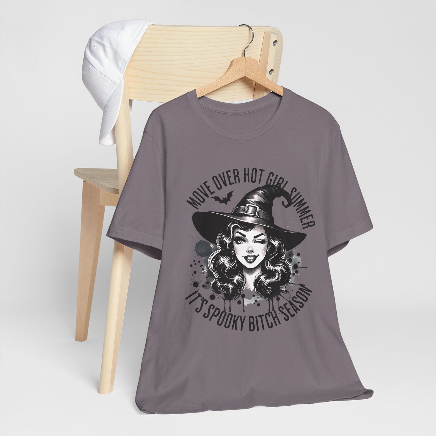 Spooky Witch Season Tee, Move Over Hot Girl Summer Halloween Shirt Graphic T-Shirt, Autumn Fashion, Witchy Vibes, Halloween Costume