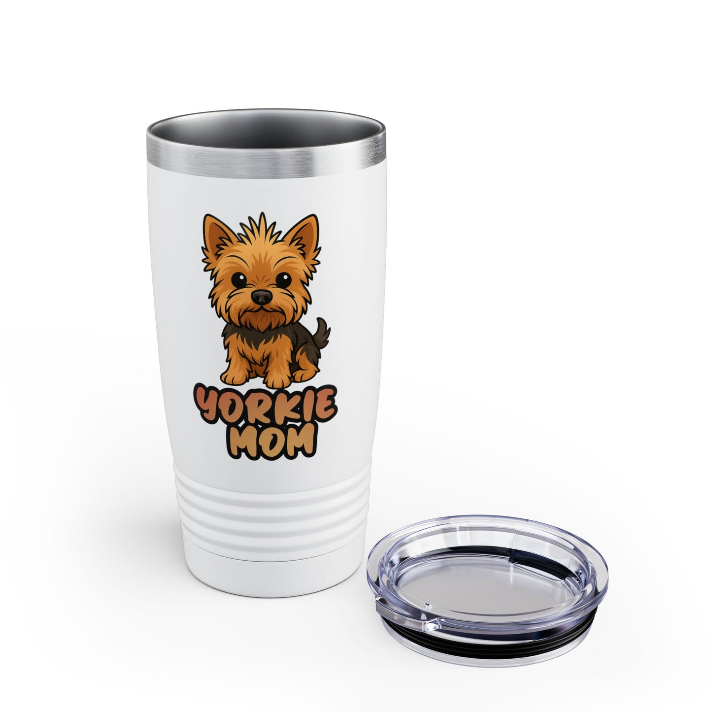 Yorkie Mom Tumbler 20oz Cute Dog Lover Travel Cup Perfect Gift for Pet Moms Dog Enthusiasts Pet Lovers 20oz Insulated Mug