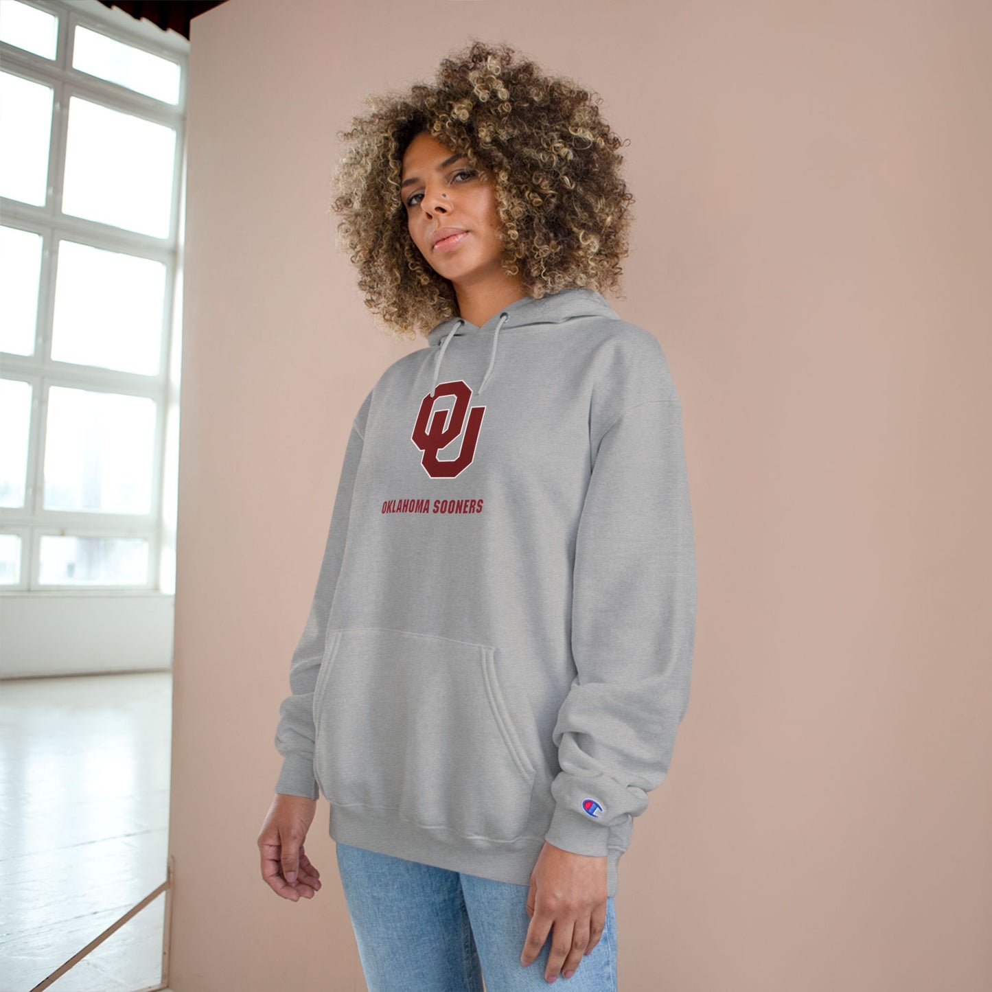 Oklahoma Sooners Champion Hoodie, College Sweatshirt, Game Day Apparel, Team Spirit Gear, Gift for Fans