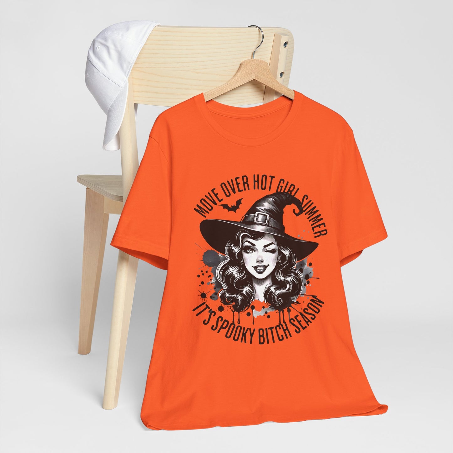 Spooky Witch Season Tee, Move Over Hot Girl Summer Halloween Shirt Graphic T-Shirt, Autumn Fashion, Witchy Vibes, Halloween Costume