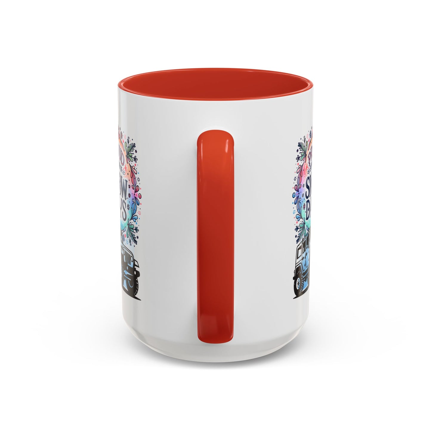 JEEP Coffee Mug Proud Supporter of Snow Days Jeep Coffee Mug, Accent Mug for Jeep Lovers, Winter Beverage Cup, Holiday Gift Idea, Fun Travel Mug