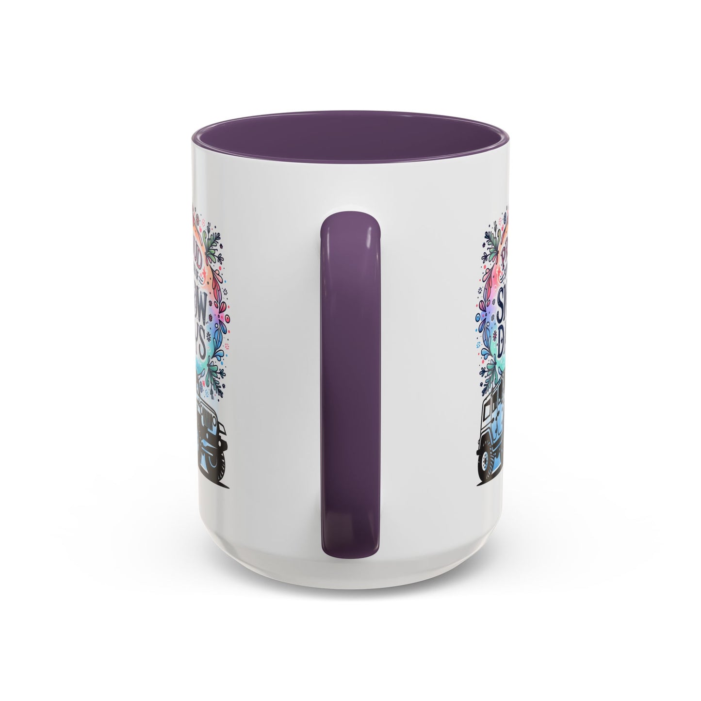 JEEP Coffee Mug Proud Supporter of Snow Days Jeep Coffee Mug, Accent Mug for Jeep Lovers, Winter Beverage Cup, Holiday Gift Idea, Fun Travel Mug
