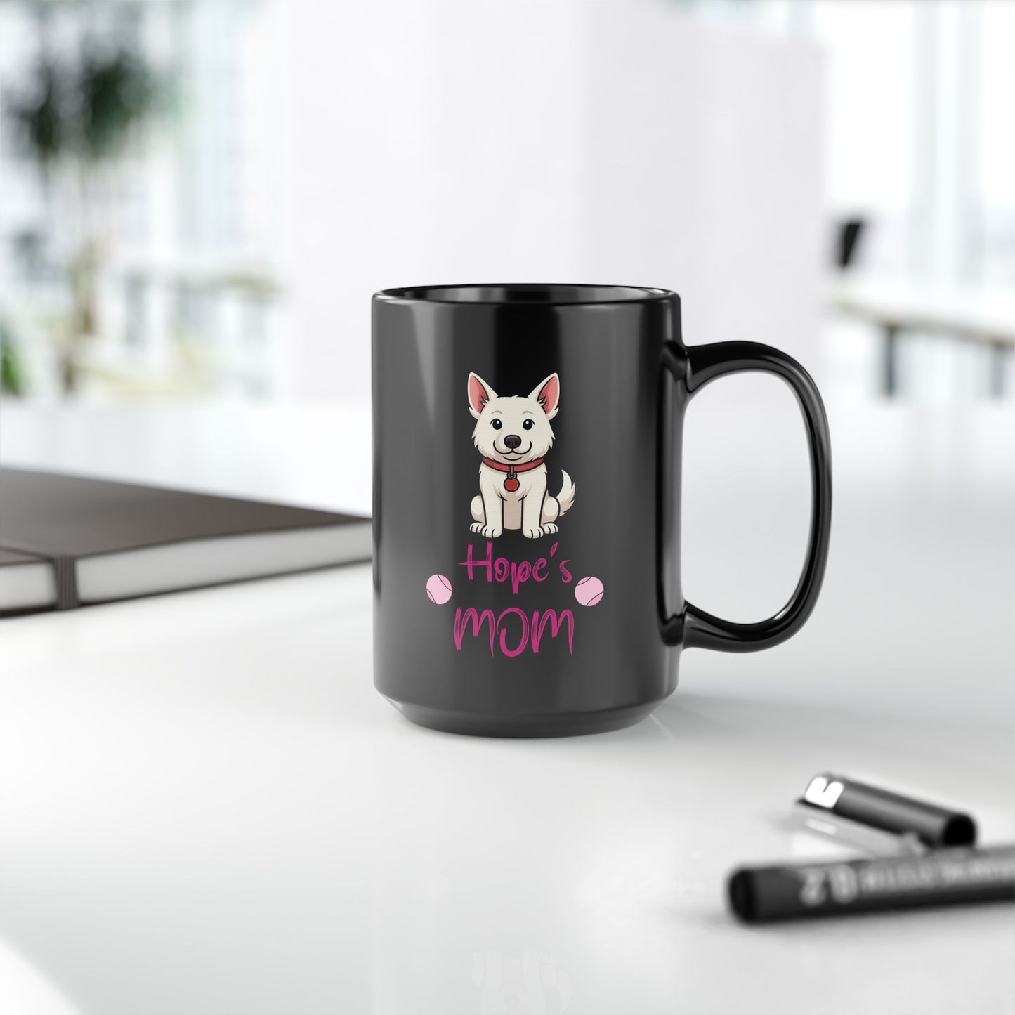 White German Shepherd Personalized Dog Mom Mug | Cute Pet Gift, Coffee Lover, Mother's Day, Dog Lover, Custom Drinkware